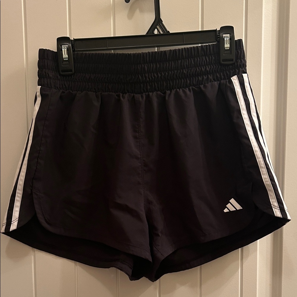 Women’s medium black and white adidas shorts